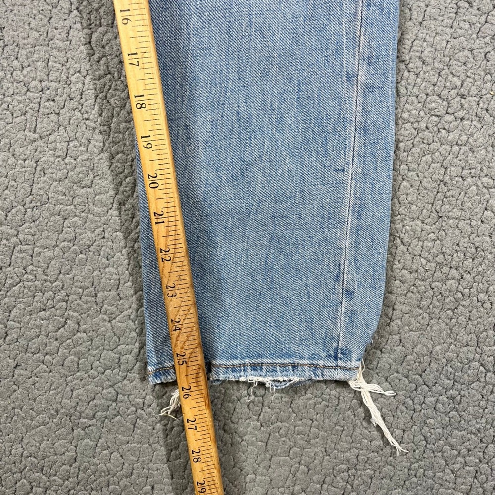 Abercrombie & Fitch Curve Love Ultra High Rise Ankle Straight Jeans Blue 26 2R - Picture 11 of 13